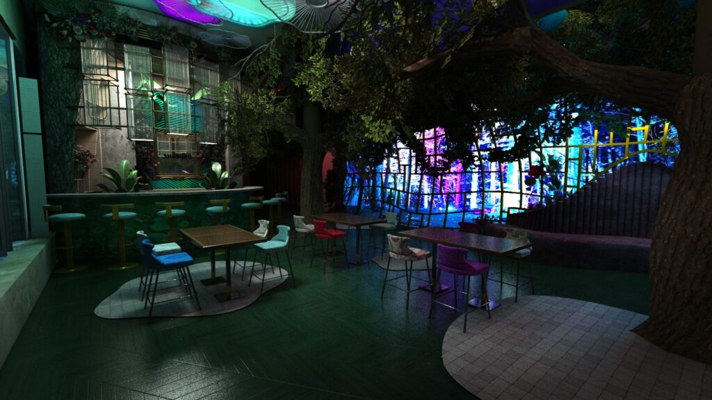 Shubuku restaurant interior design by Visual Architects