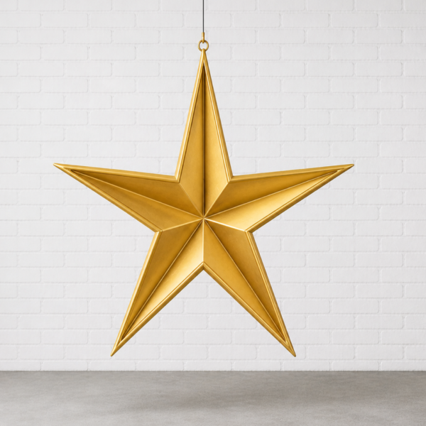 Hanging Prop - Irregular Gold Star
