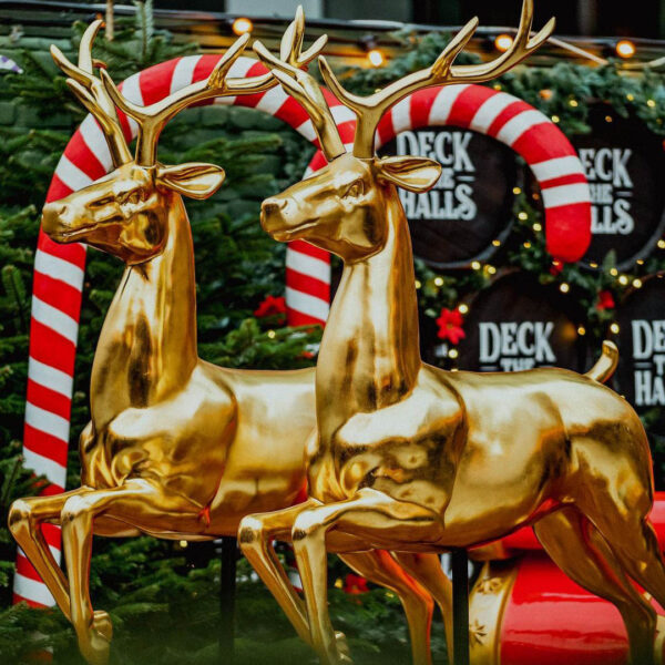 Hanging Prop - Reindeer (Gold)