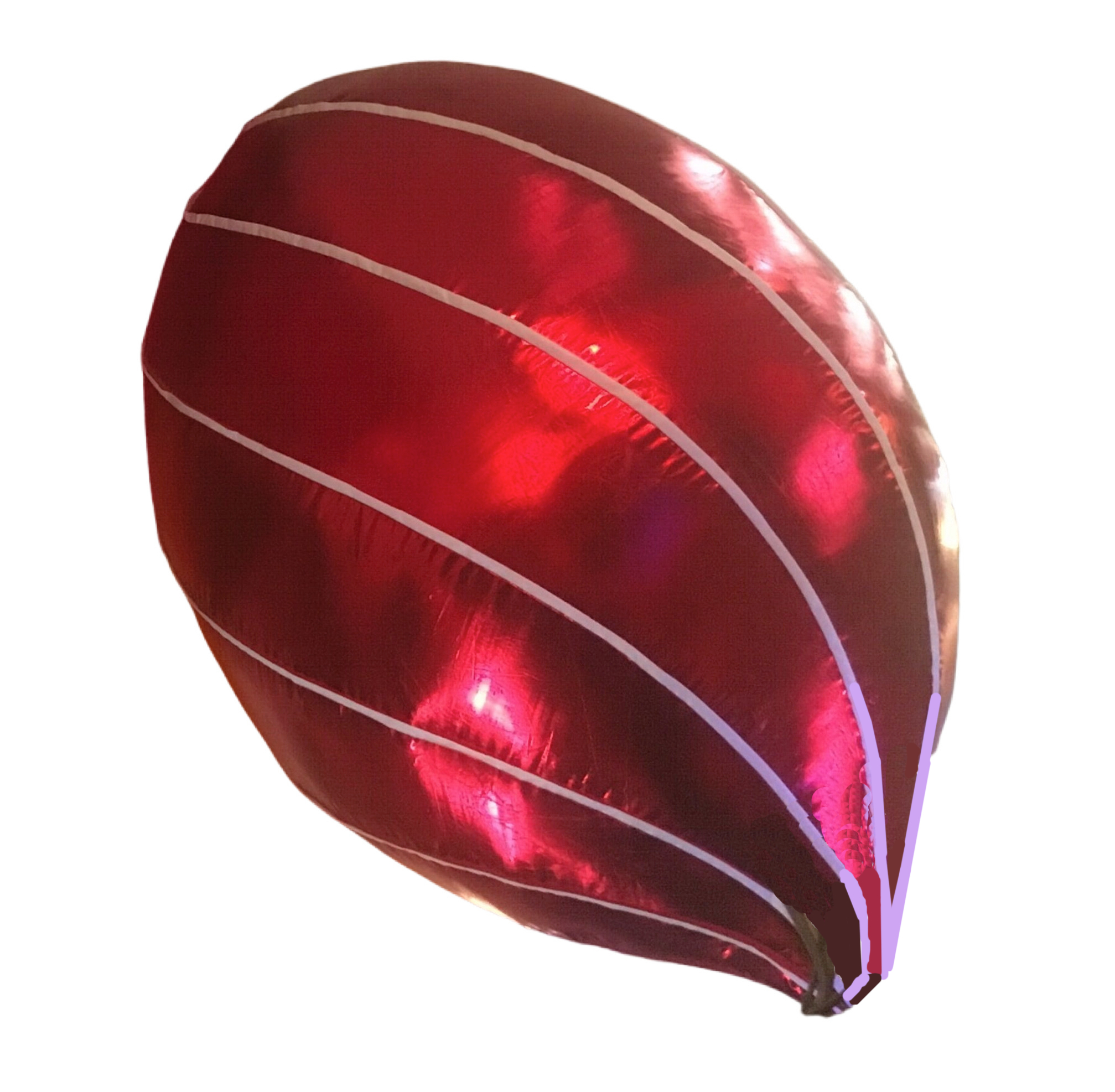 Inflatable - Red and White Swirly 1.2m - Visual Architects