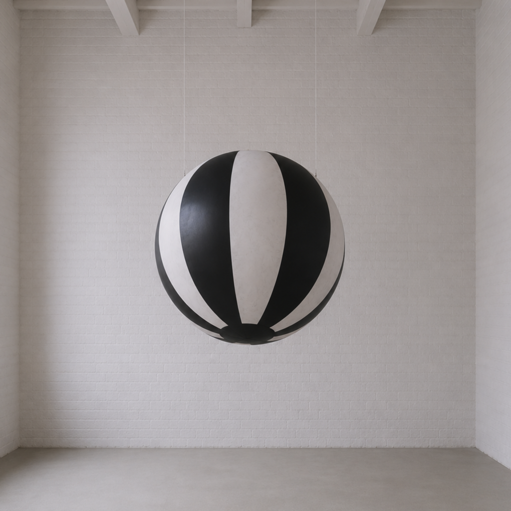 Inflatable - Black and White - Sphere - 1.7m - Visual Architects