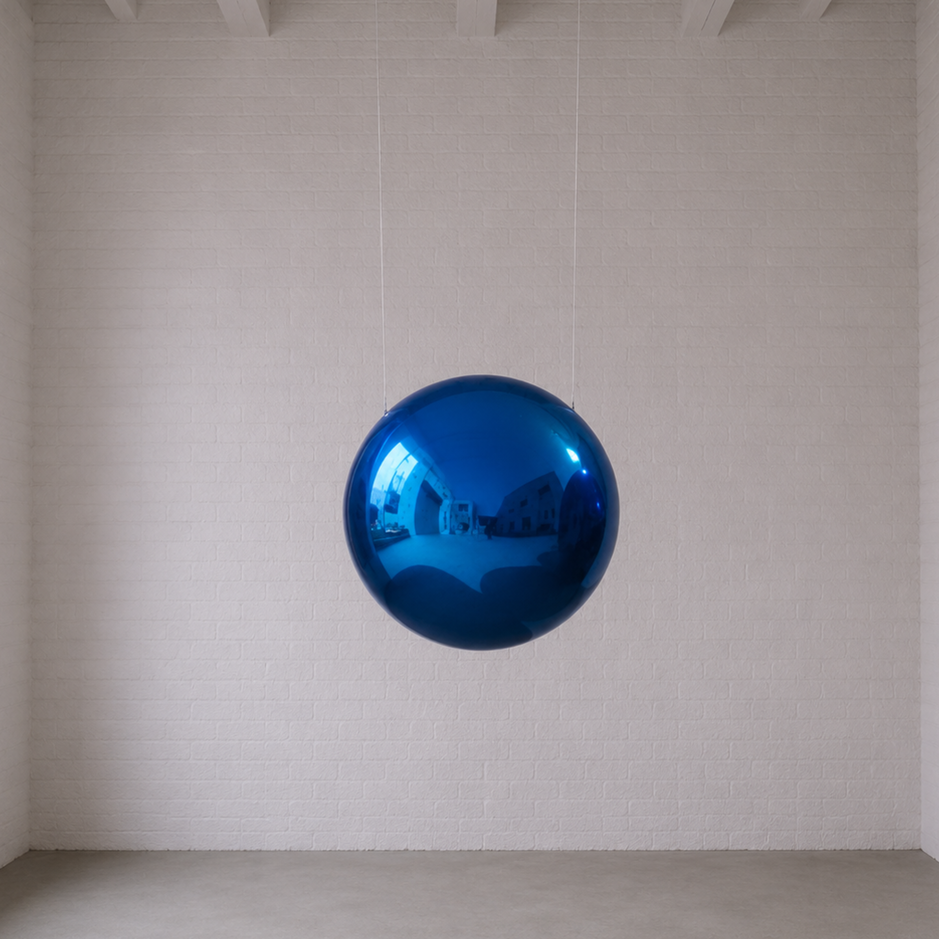 Inflatable - Blue Shiny Sphere - 1.2 M - Visual Architects
