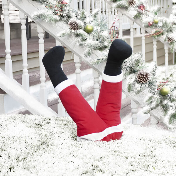 Accesorio de apoyo: las piernas de Papá Noel