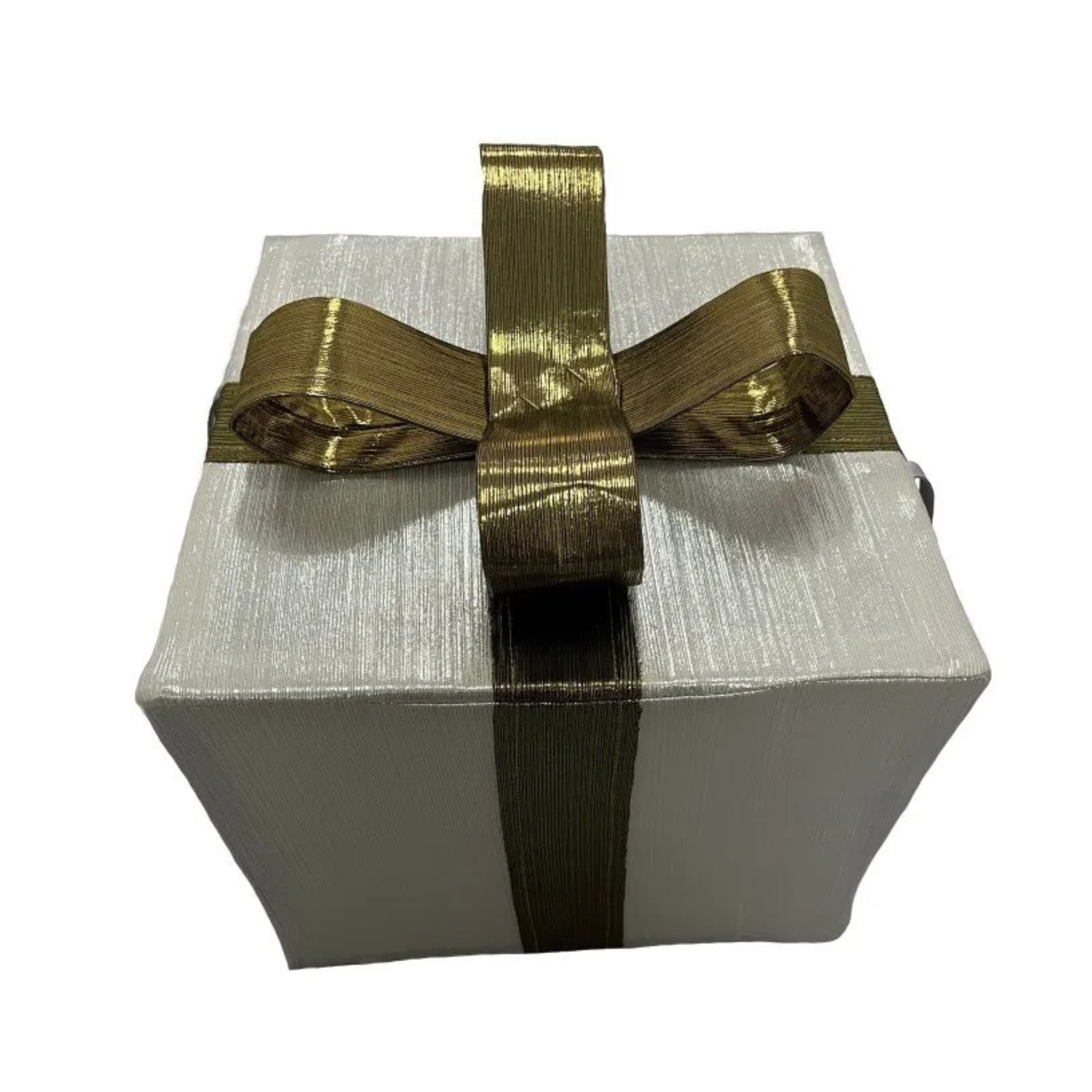 Silver Prom Box Props - Gift Box Silver 50cm - Visual Architects