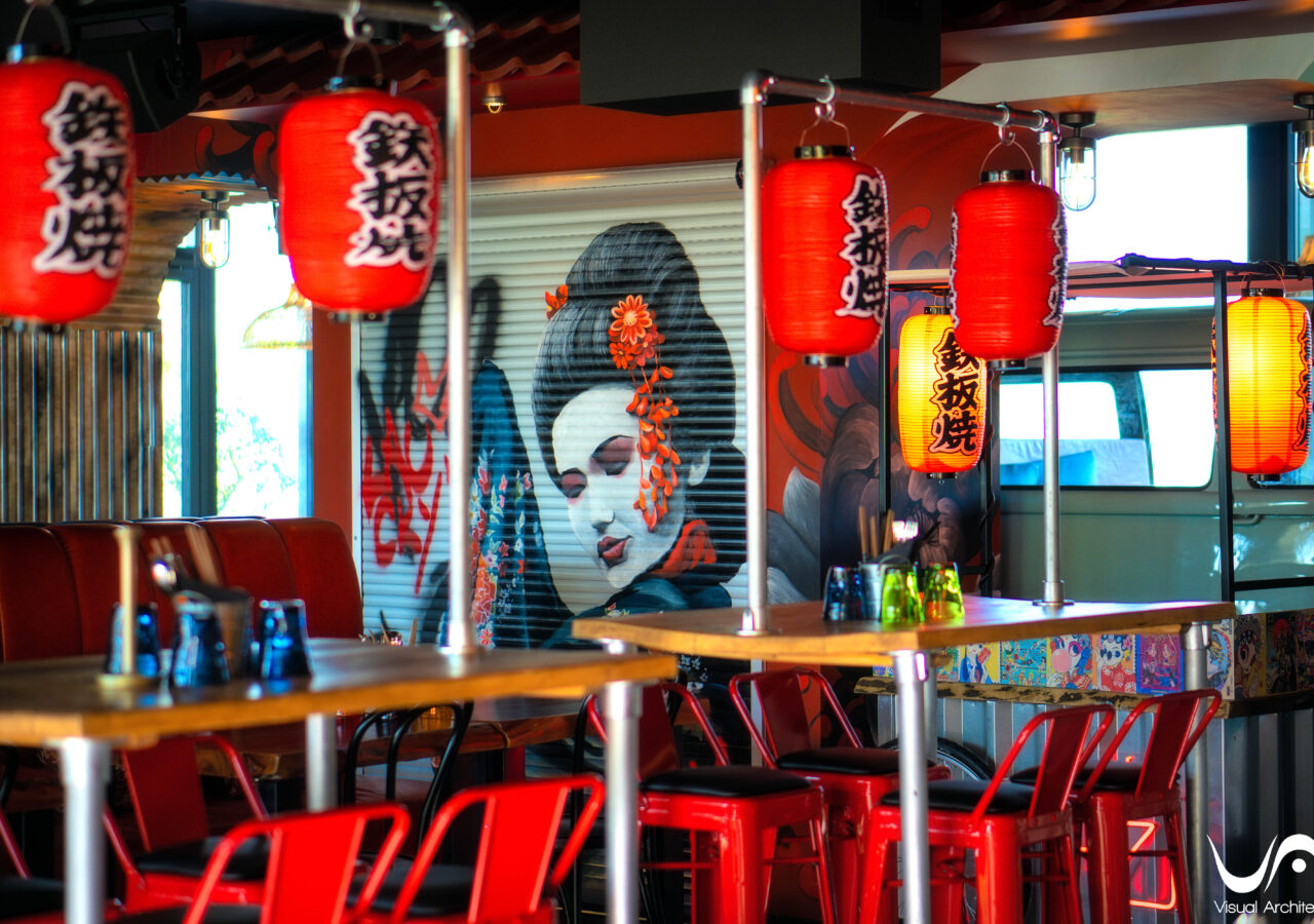 Soul Street Zurich restaurant interior design by Visual Architects