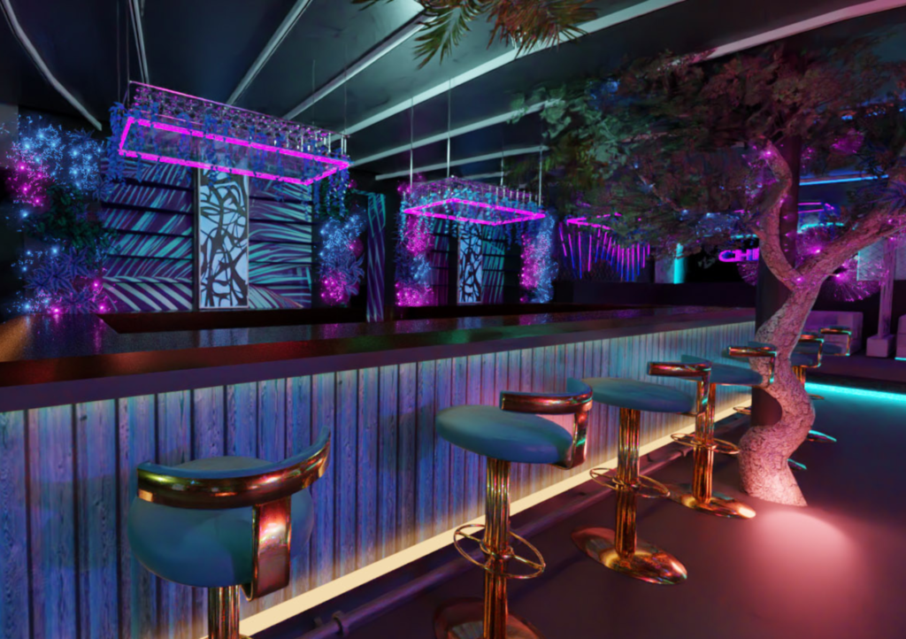 Diseño interior de la discoteca Club Chemistry, obra de Visual Architects