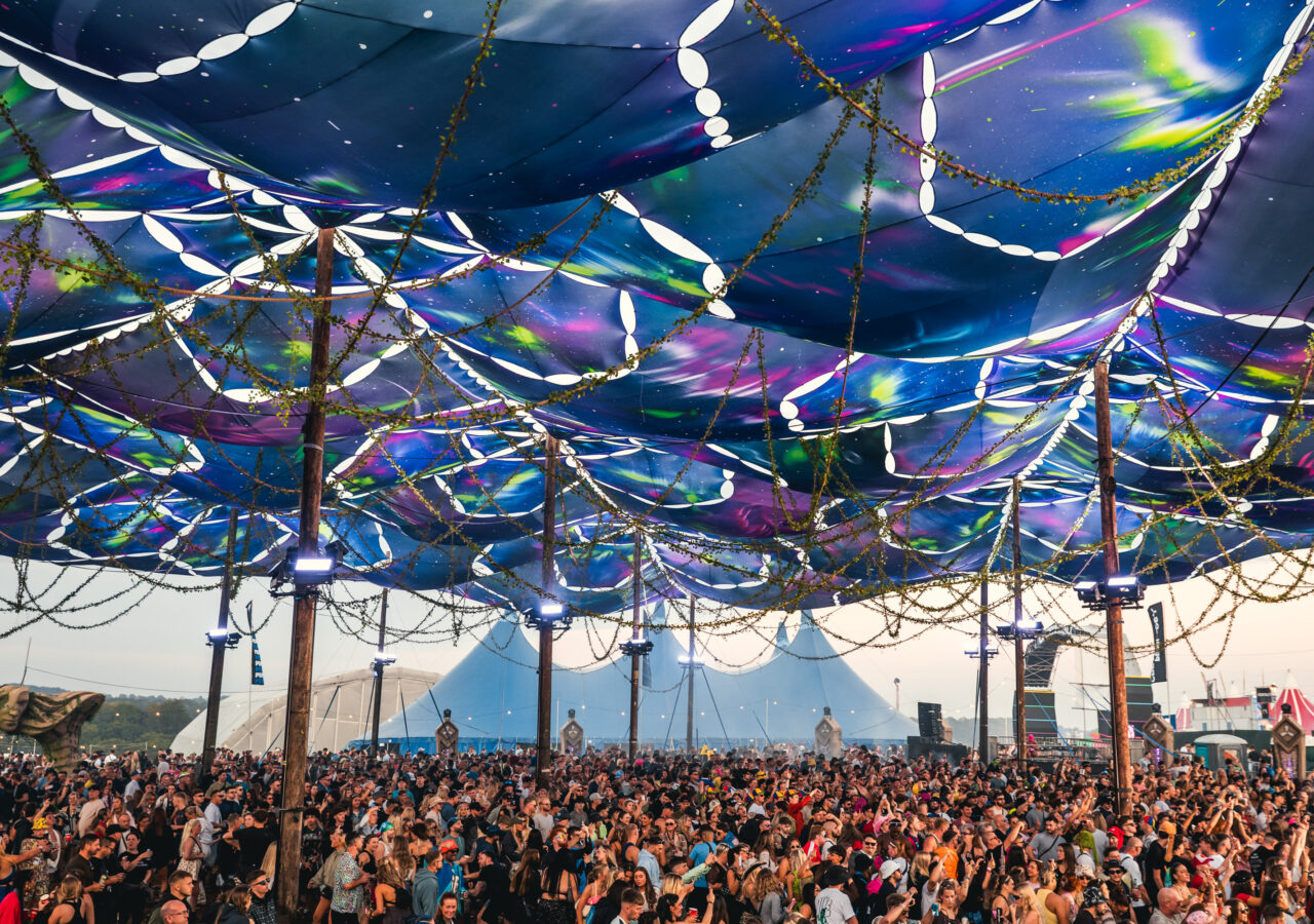 Creamfields festival event decor