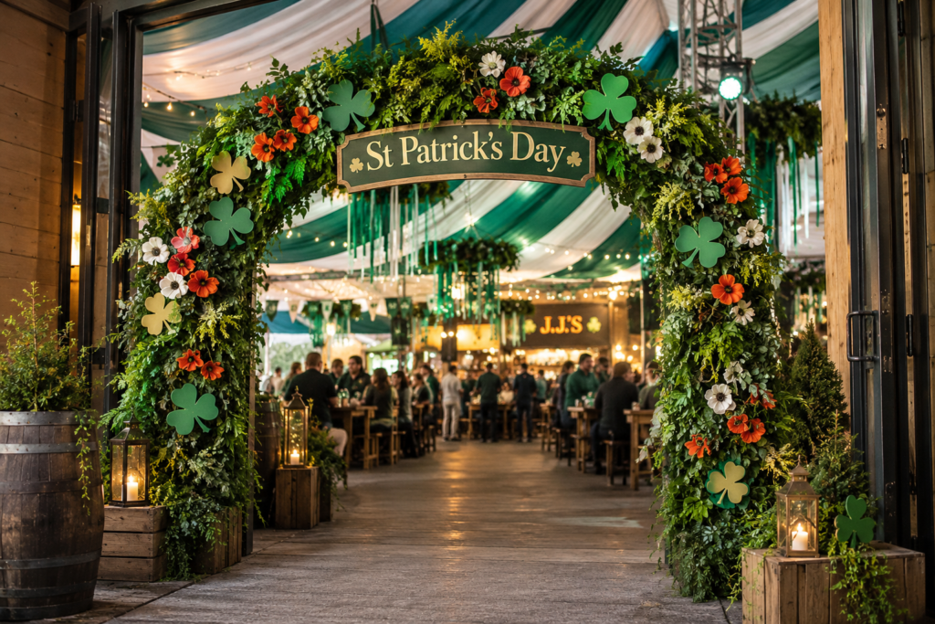 St Patrick’s day event decor mm