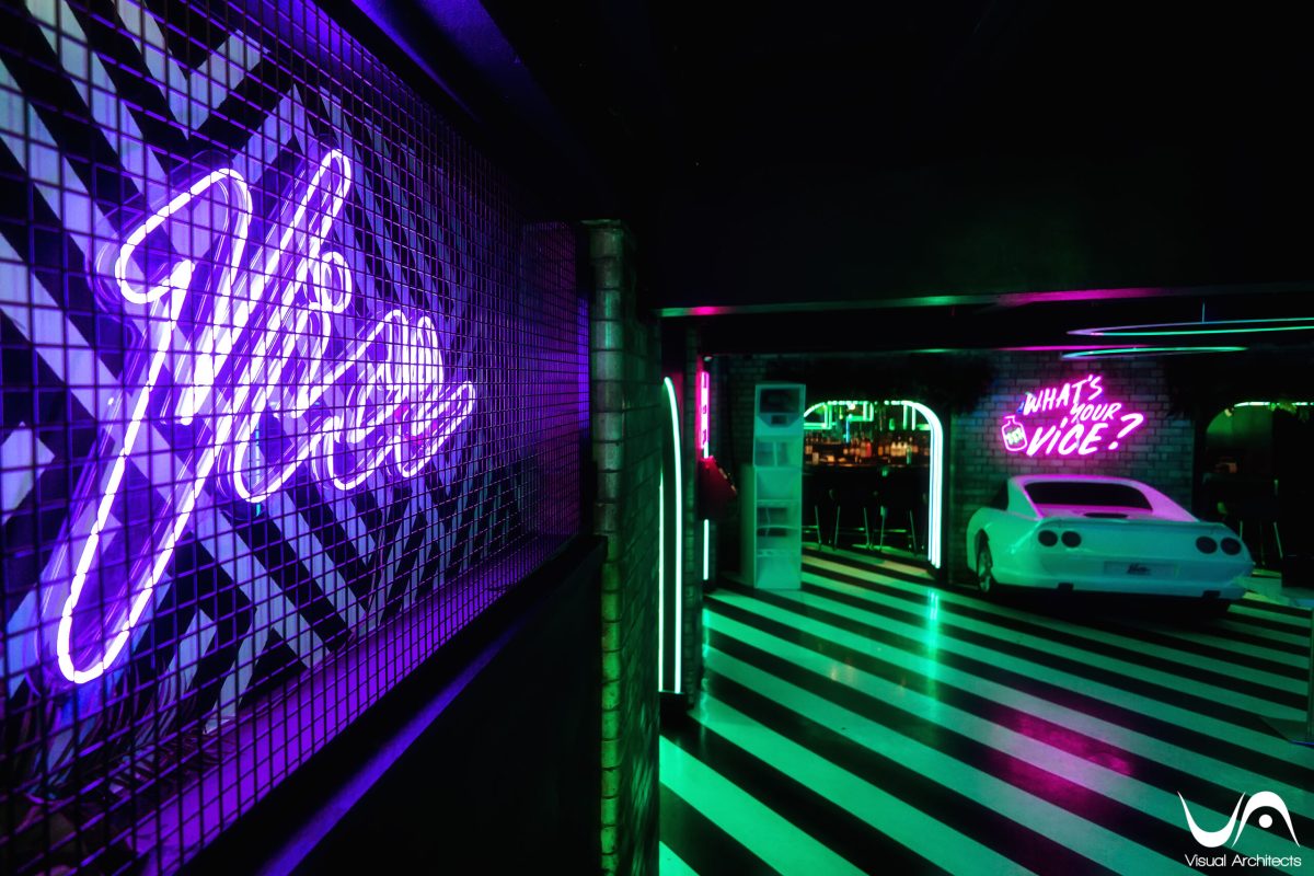 Diseño de interiores del bar de cócteles y discoteca Vice Liverpool, a cargo de Visual Architects