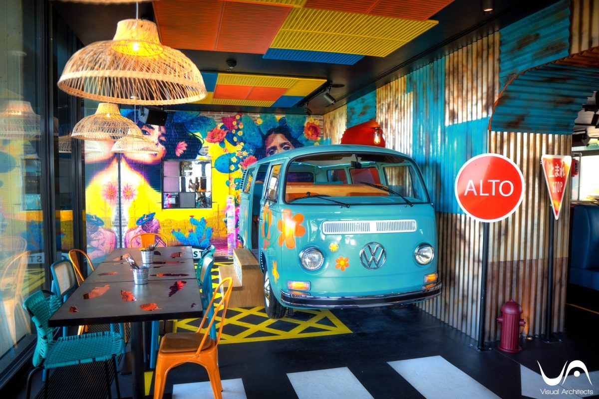 Soul Street Zurich restaurant interior design by Visual Architects